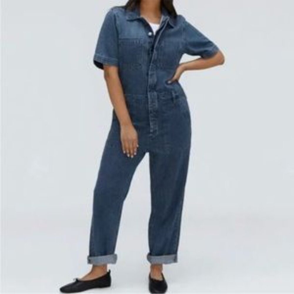 Everlane Blue Denim Jumpsuit